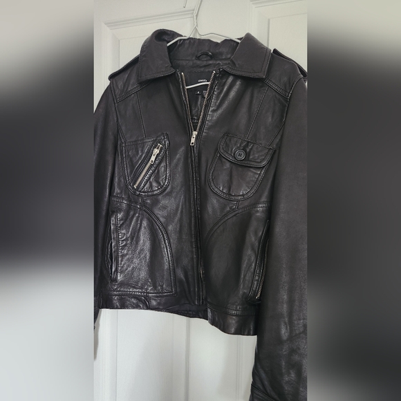 Identity leather jacket - Picture 3 of 5